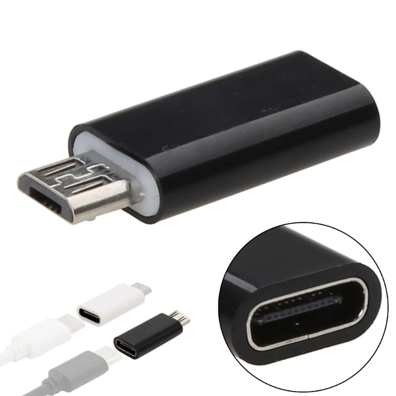 Micro USB 2.0 5Pin Male to USB 3.1 Type C Female Connector Data Adapter