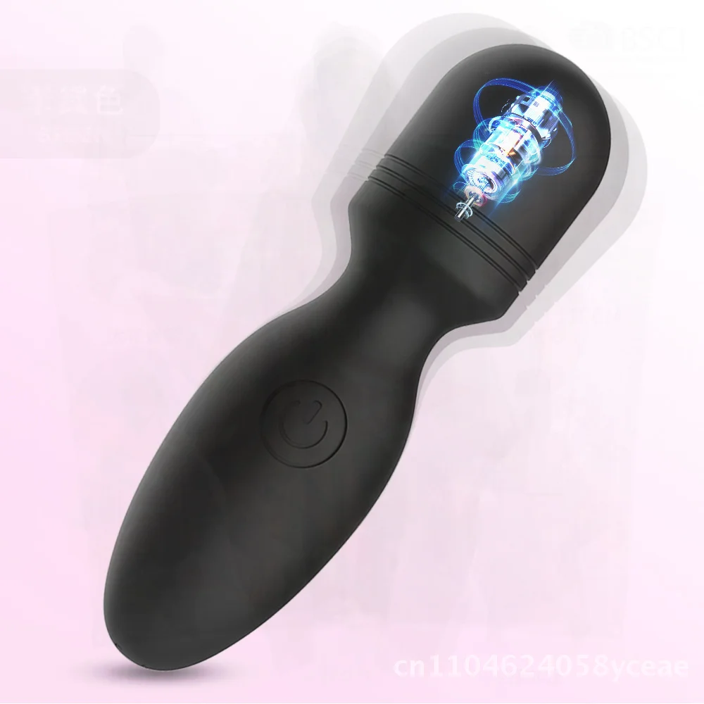 كرة بولينج صغيرة USB عصا تدليك قابلة للشحن 10 تردد هزاز للنساء متعة لعبة الكبار الصغيرة أسود/أرجواني سيليكون ABS