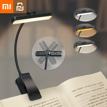 Xiaomi Youpin Book Light USB Rechargeable Reading Light Warm Cool White Daylight Portable Flexible Easy Clip Night Reading Lamp