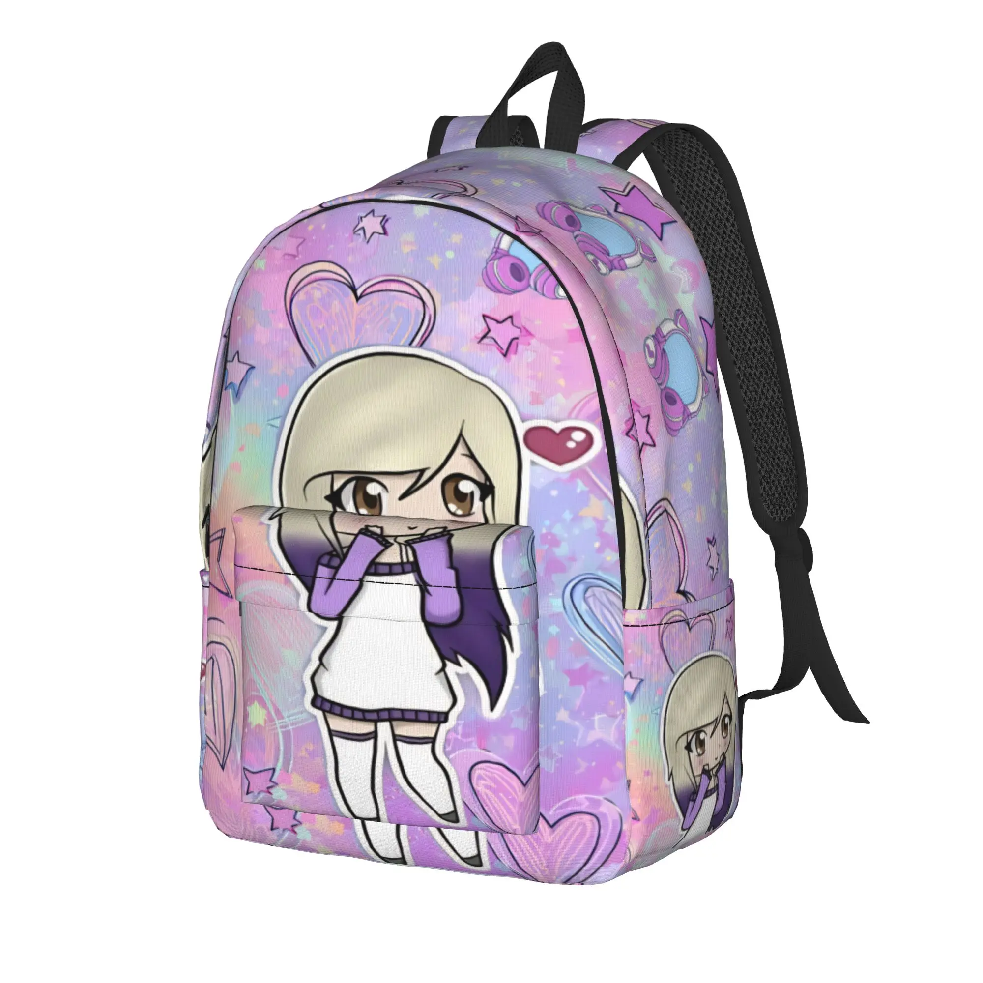 Dense Real Mix Collage Lyna Vallejos  Backpack for Men Women Cool Student Work Daypack  Laptop Computer Canvas Bags Sports
