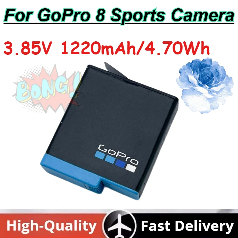 

3.85V 1220mAh/4.70Wh ADBAT-801 Riehargeable L-ion Battery Pack for GoPro 8 Sports Camera Batteries
