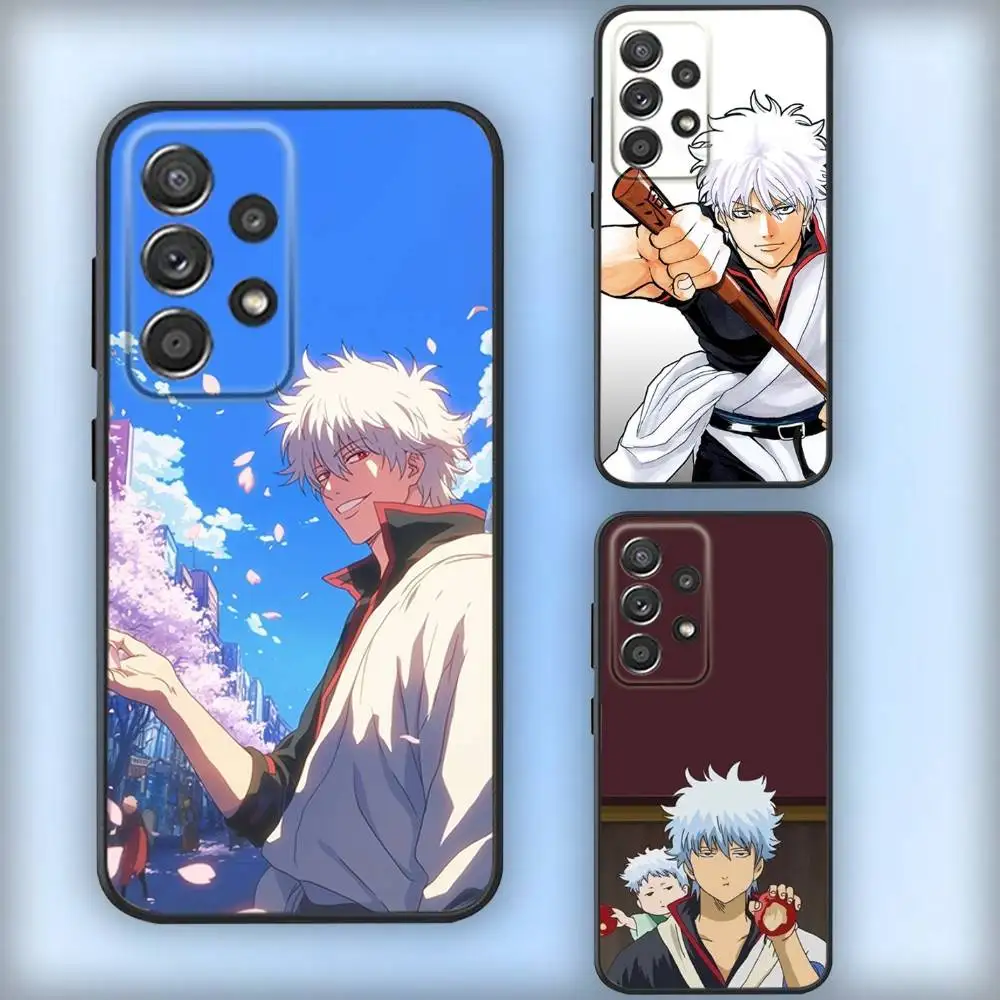 

S-Sakatas Anime G-Gintokis Phone Case For Samsung S25,S24,S21,S22,S23,S30,Ultra,S20,Plus,Fe,Lite,Note,10,9,5G Black Cover