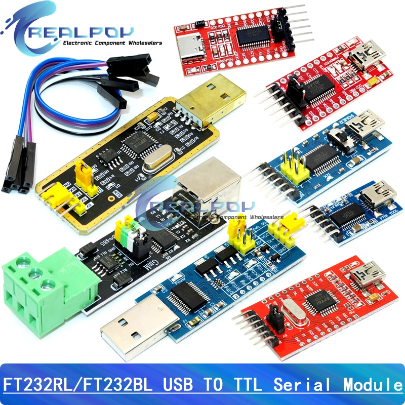 FT232BL FT232RL Podstawowa płytka zaciskowa FTDI FT232 USB TO TTL 5V 3.3V Kabel do pobierania debugera do modułu adaptera szeregowego dla Arduino