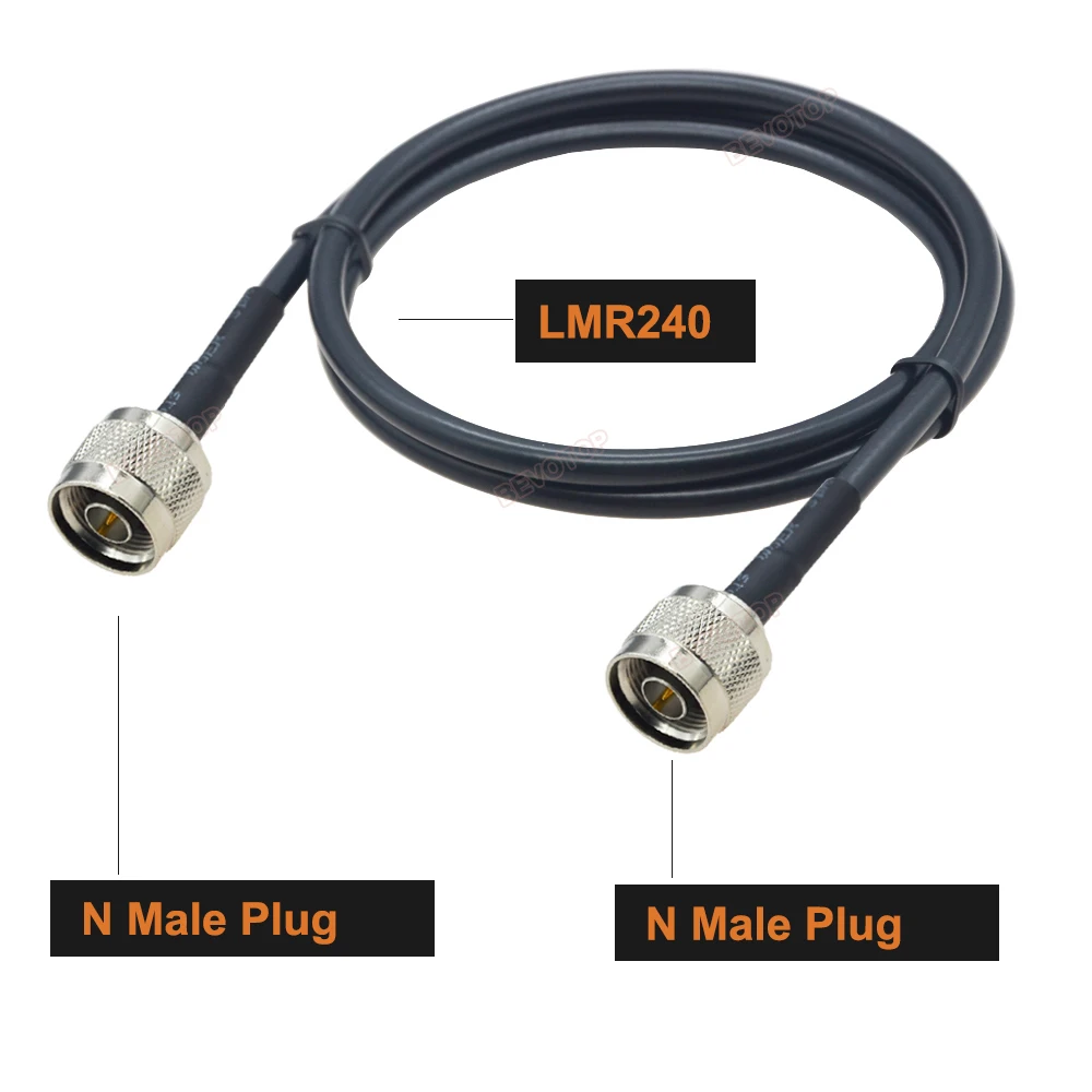 LMR240 Cable BNC Male Plug to N Male /N Female Jack RF Adapter 50 Ohm 50-4 Pigtail RF Coaxial Jumper 4G 5G LTE Extension Cord