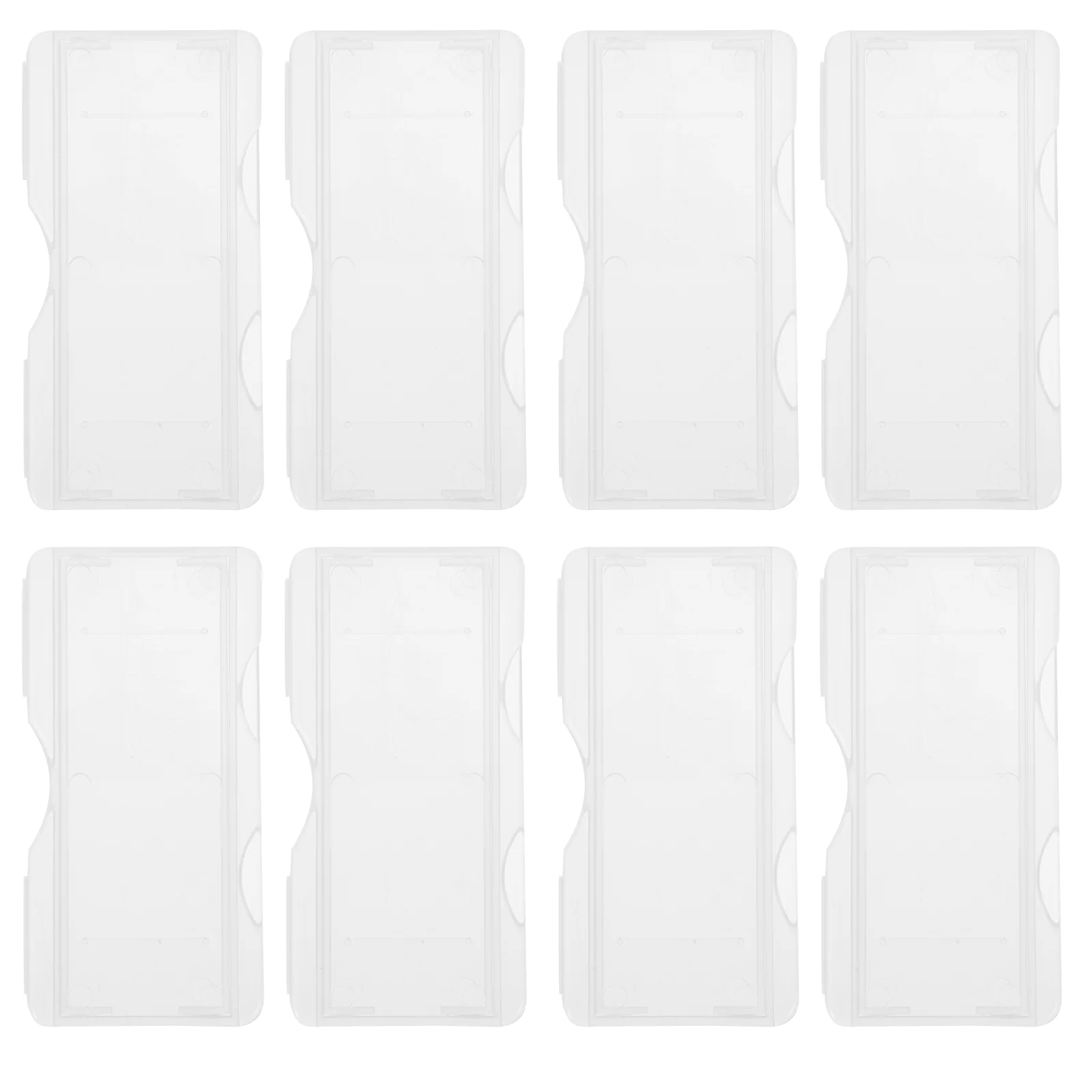 White Microscope Slide Bag Set: 100Pcs Slide Holder Individual Slide Storage Box Lab Containers