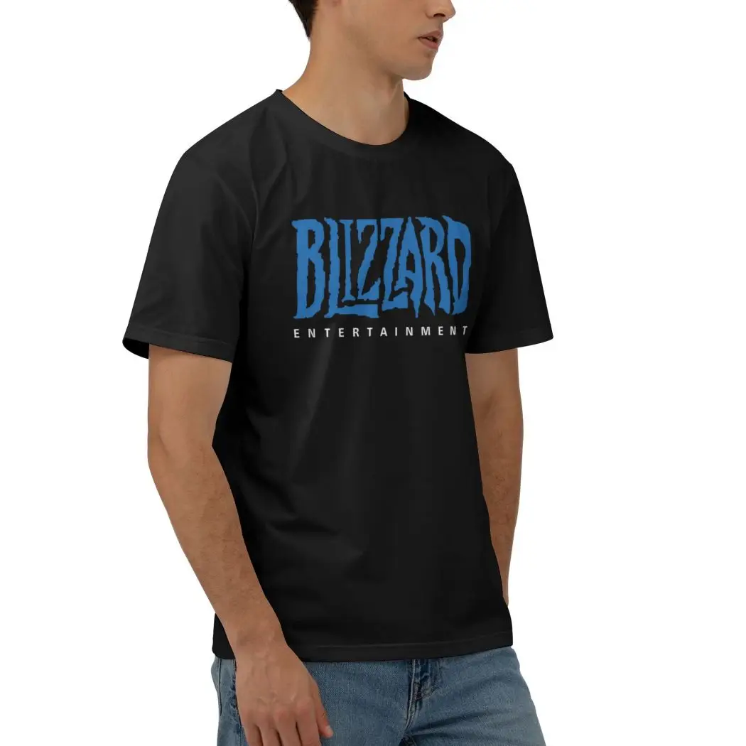 Casual Blizzard Mens T Shirts Fashion Short sleeve Crewneck Tee Shirts hort Sleeve T-Shirt