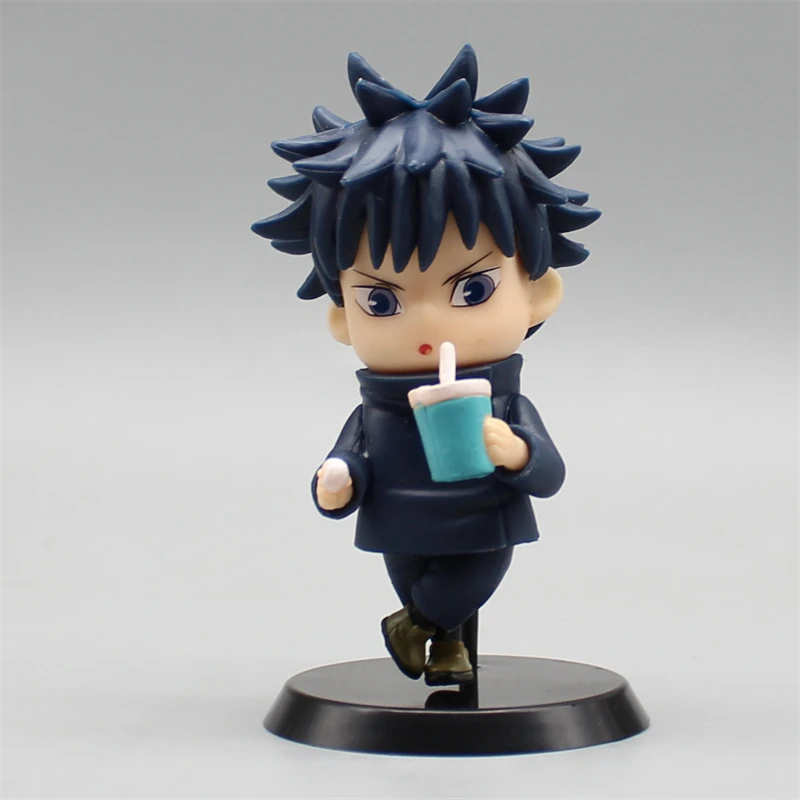 10cm 6pcs Jujutsu Kaisen Satoru Gojo Q Edition Animation Figure Model Statue Boy Collection Desktop Decoration Ornament Toy Gift