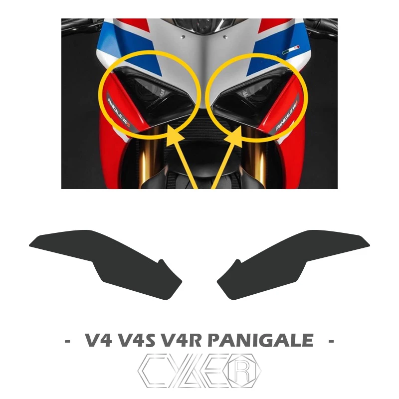 Ducati PANIGALE V4 / V4S / V4R V4SP 2018-2021 용 오토바이 쉘 헤드 쉘 페어링 스티커 데칼 카본 버전