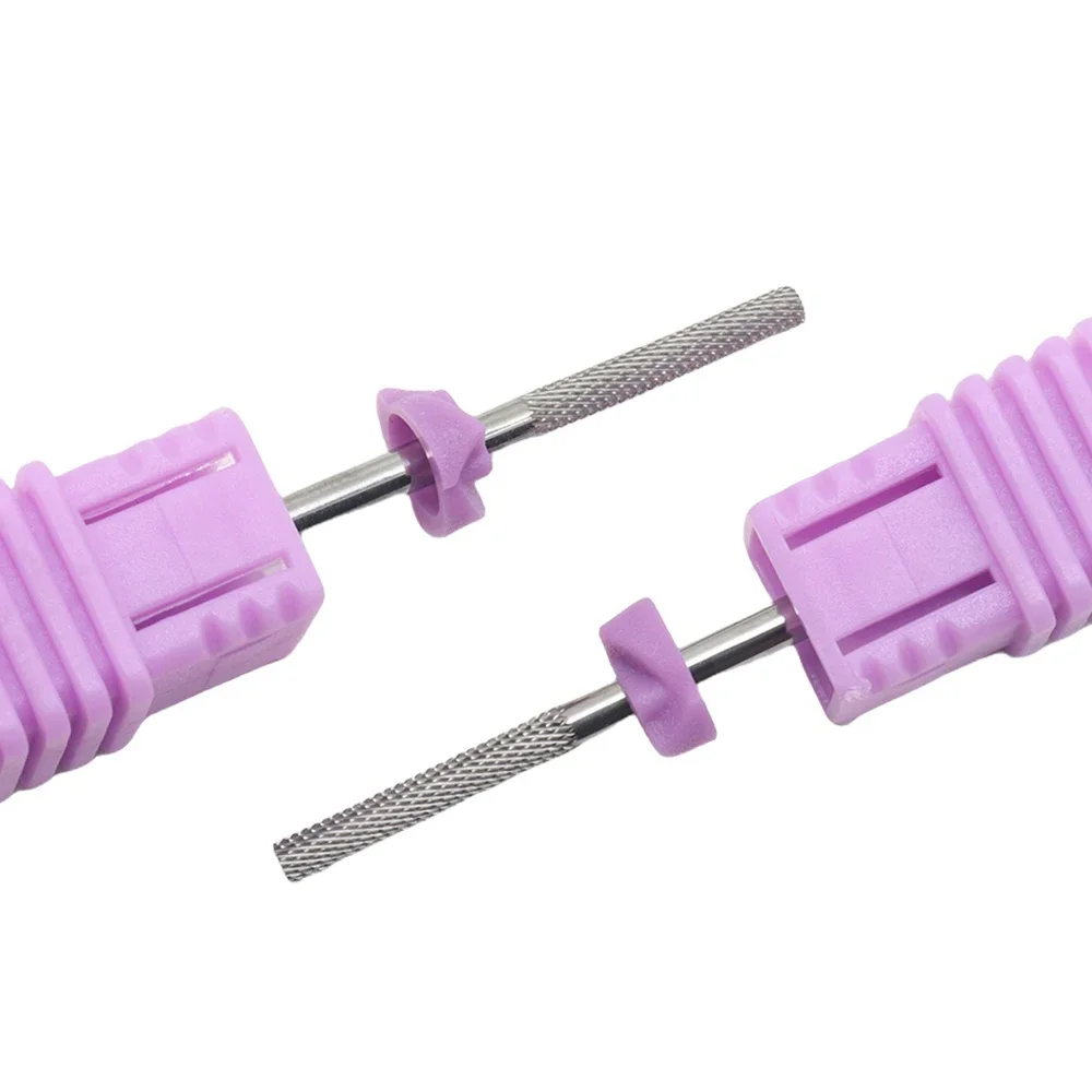 2 قطعة XXF سلامة مسمار لقمة ثقب ، 3/32 "كربيد التنغستن إهاب لقمة ثقب ، اتجاهين تدوير لملف سرير الأظافر الجلد الميت مسمار إعداد #3