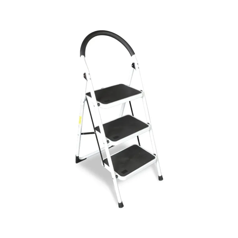 

Ladder, 400lbs Ergonomic Folding Stool with Anti-Slip Pedal, Step Stool with Padded Handle for Kitchen, Household