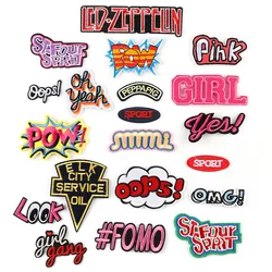 Letters Embroidered Badges Clothing Accessories Patches Stickers Appliques Custom Patch Iron On