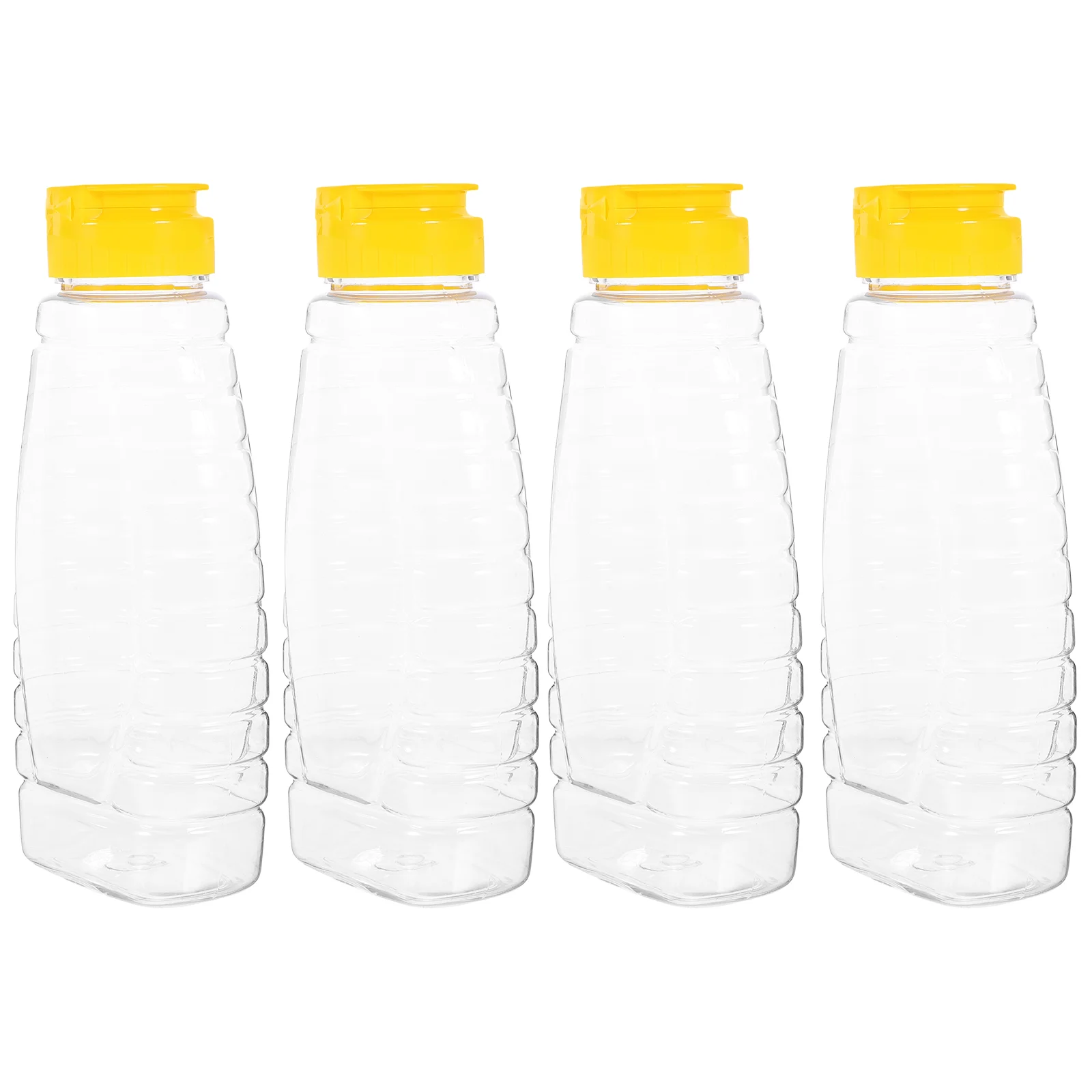 

4 Pcs Jam Bottle Honey Dispenser Food Containers Condiment Squeeze Bottles Sauce Salad Dressing Pot