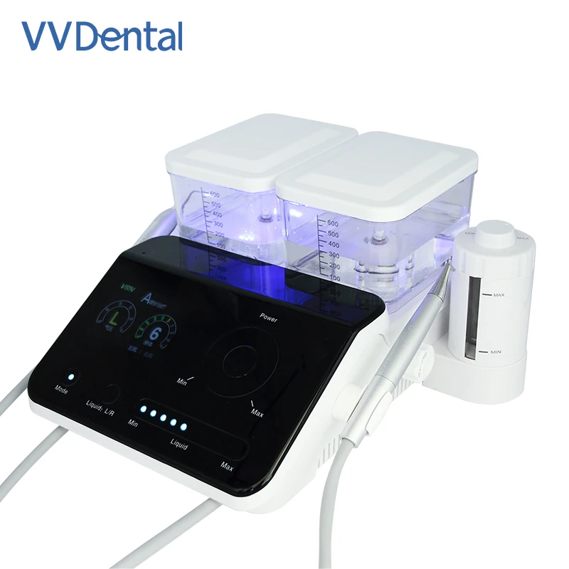 VVDental  6 in 1 Sandblasting Machine Dental Scaler Dental Air Polisher Dental Ultrasonic Sandblasting Machine