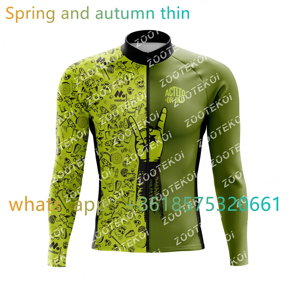 

Actlto Or Dle 2023 Spring Autumn Men's Cycling Jersey Long Sleeve Mtb Bicycle Jacket Racing Pro Team Thin Coat Maillot Ciclismo