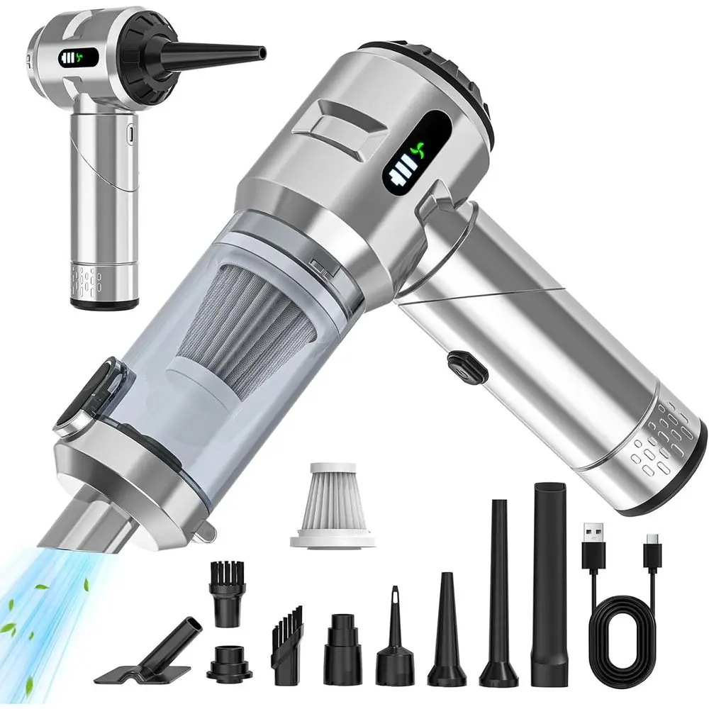 

Усовершенствованный мини-портативный беспроводной пылесос, мощное циклонное всасывание 25000PA, ручной пылесос с USB-зарядкой для автомобиля и дома