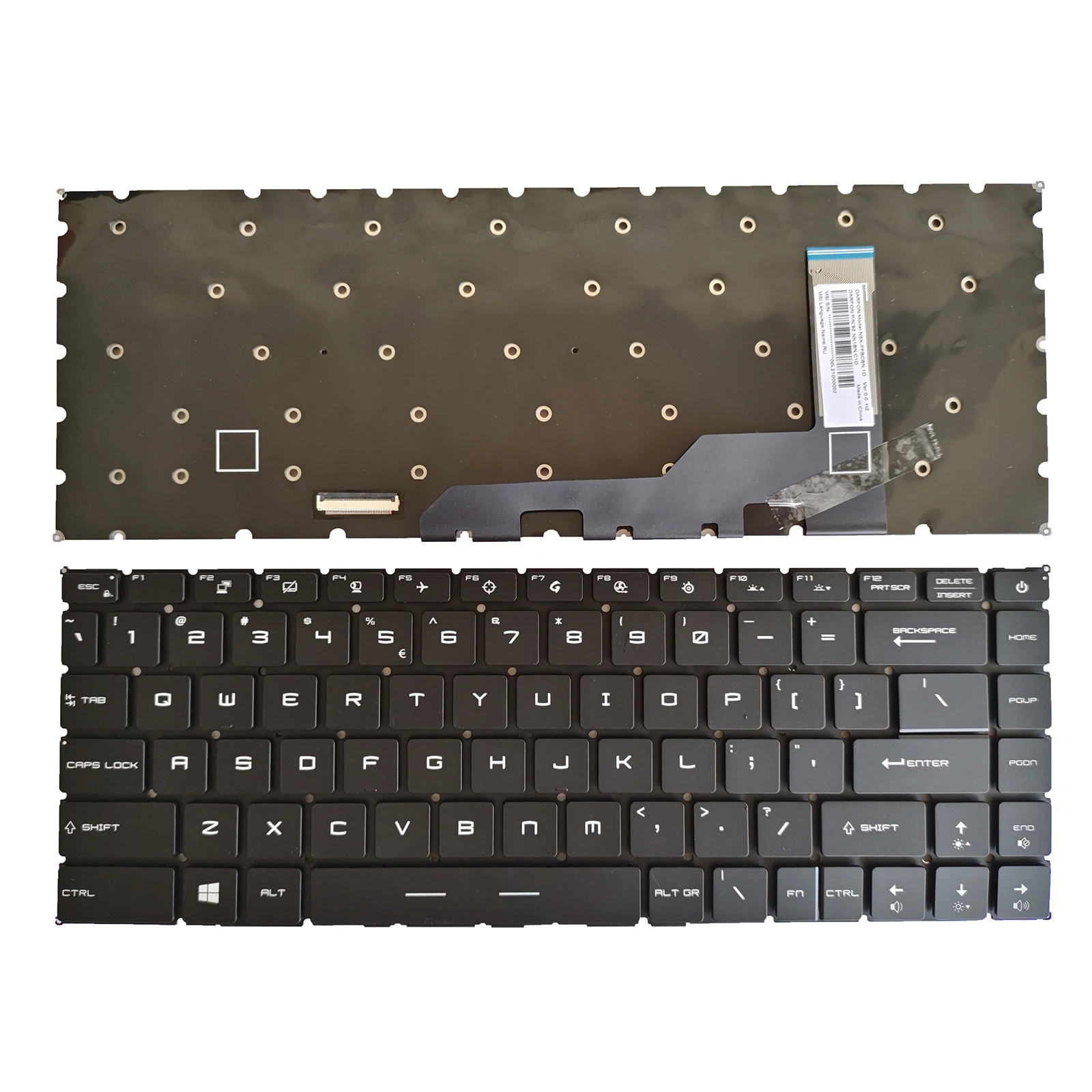 

RGB Backlit Keyboard Fit For MSI GS66 Stealth 10SD 10SF GE66 Raider 10SF MS-1541
