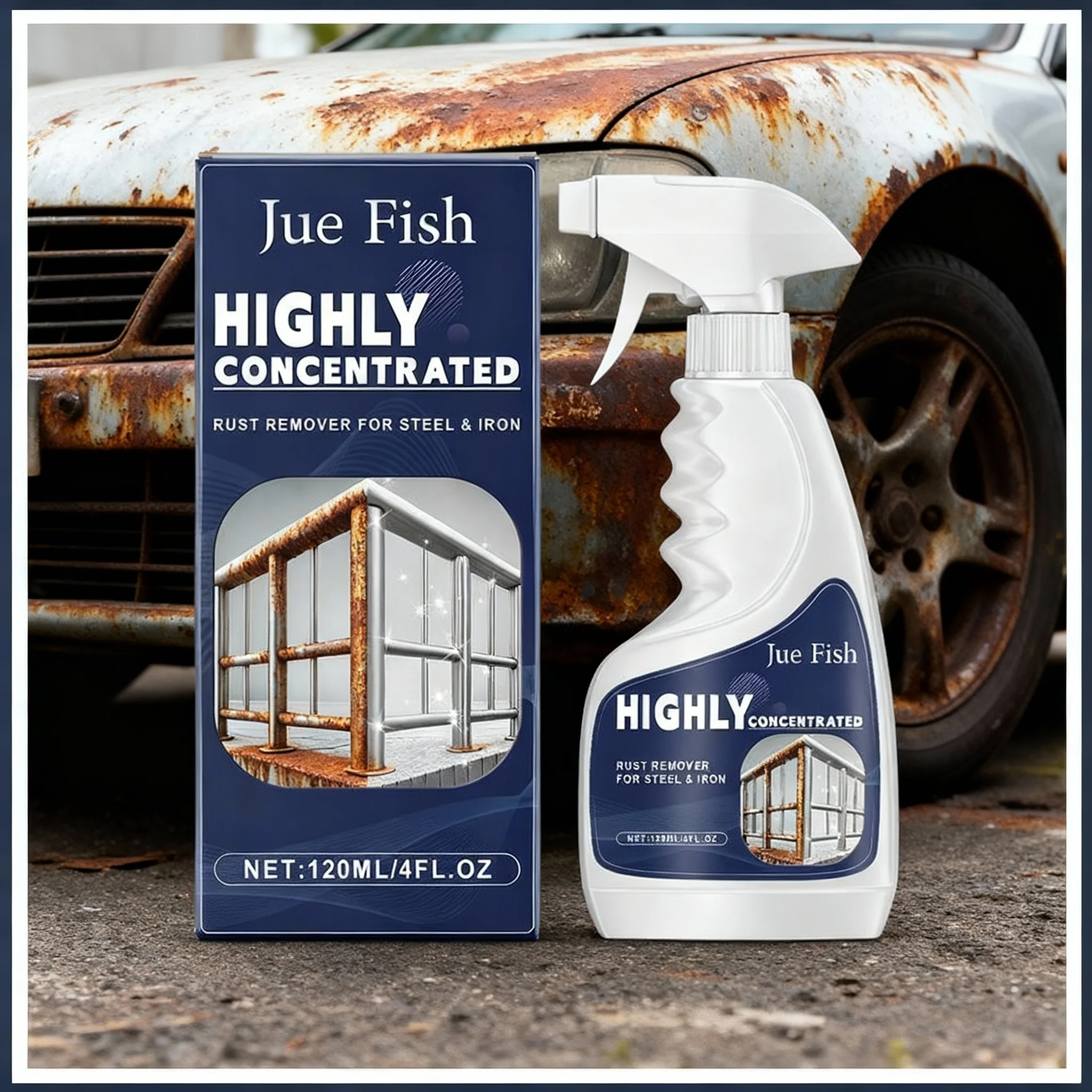 120ML 1/3pc Rust Remover For Stainless Steel Rust Remover Dissolver Fast Rust Removal Powerful Metal Rust Remover Car Maintenanc