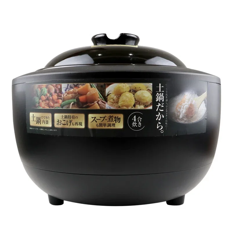 2L 3L Ceramic Inner Pot Rice Cooker - Multifunctional Wood-Fired Smart Household Rice Cooker for Steaming and Soup Making 220V