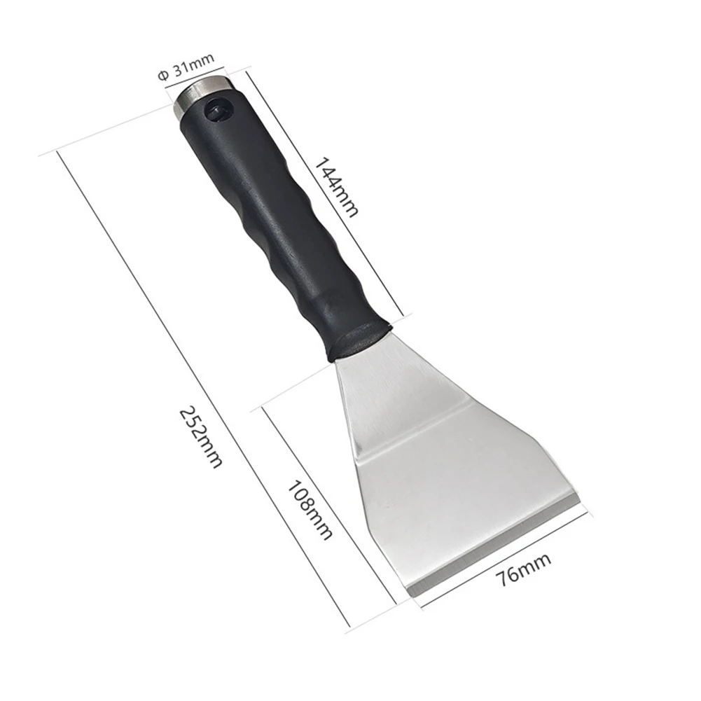 Stainless Steel Scraper Trowel With Telescopic Extension Rod For High Wall Plastering And Paint Removal Masonry Tool
