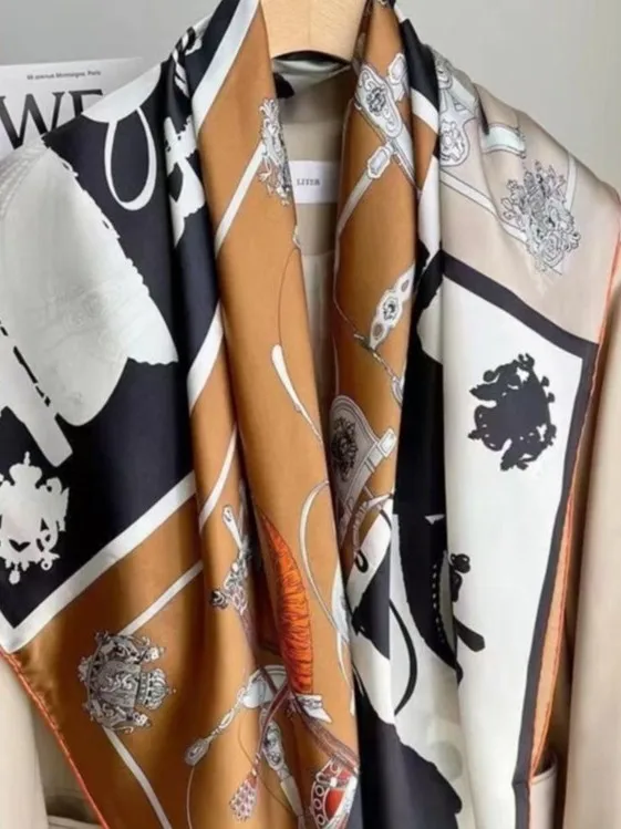 da-vinci-code-silk-scarf-elegant-chinese-style-silk-square-scarf-floral-pattern-women's-fashion-accessory-for-all-se