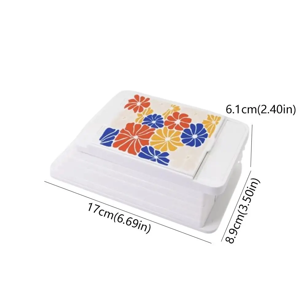 Caja de pintura de acuarela de plástico, caja de pintura multicolor expandible lavable, caja de pintura al óleo portátil no tóxica para uso doméstico