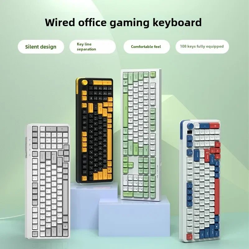 

Gaming Keyboard High-value Wired Mechanical Feel Keyboard, Silent Mixed Light Men's and Women's Office Computer E-sports Game