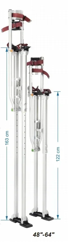 Durable Aluminum Drywall Stilts Height Adjustable 48 to 64 Inch Lifts Tool for Sheetrock Painting Plastering or Cleaning