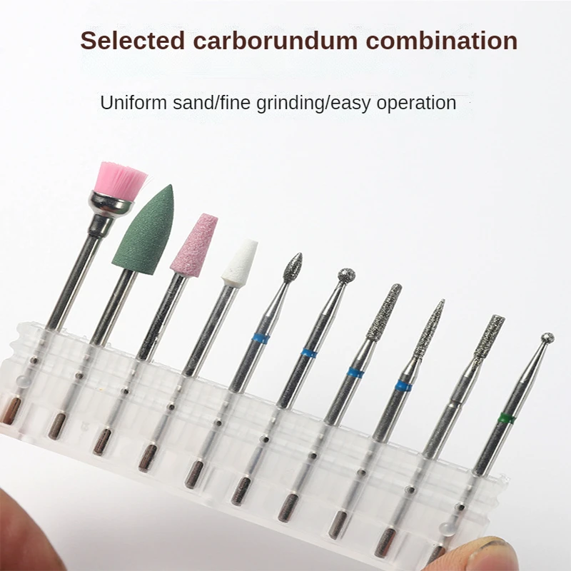 매니큐어 카바이드 네일 드릴 비트 키트 장비 도구에 대 한 10 Pcs 다이아몬드 밀링 커터