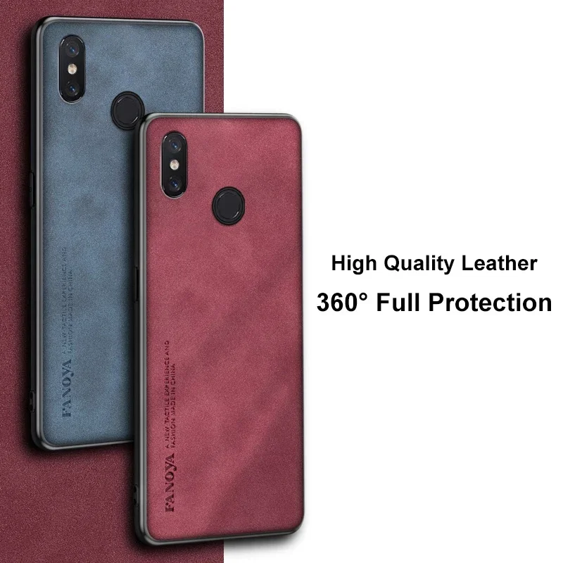 Luxury PU Leather Case For Xiaomi Mi Mix 2S 3 2 S Back Cover Business Matte Silicone Protection Phone Case For Xiaomi Mix2S Mix3