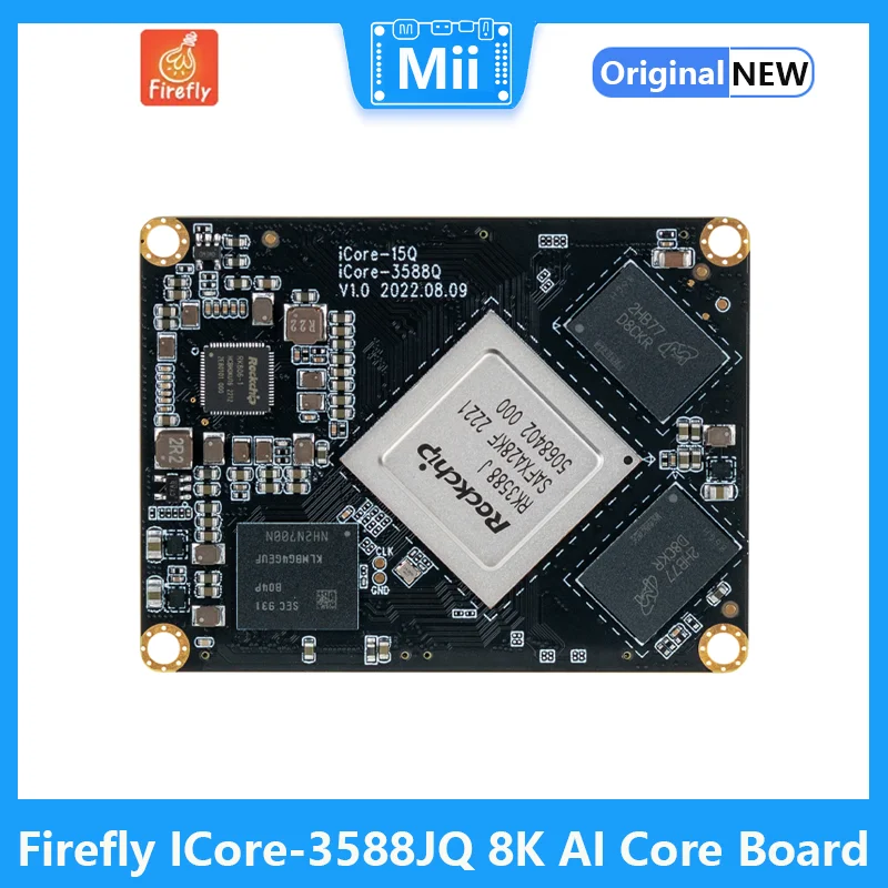 

iCore-3588JQ 8K Industrial AI Core Board Rockchip RK3588J new-gen industrial octa-core 64-bit processor Open Source Free SDK