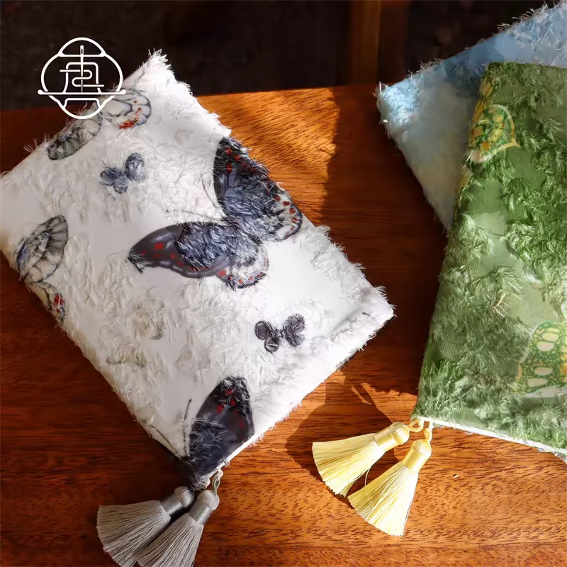 New Tassel Texture Handmade Cloth Booksuit Set A5A6 Handbook Handbook Handbook Envelope Diary Book Cover Protective Cover