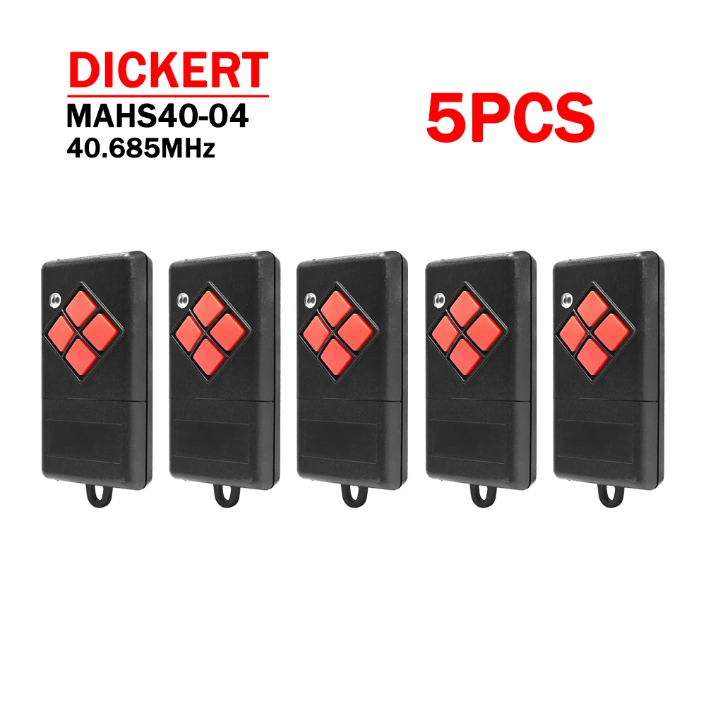 

5PCS DICKERT 40.685MHz MAHS40-01 MAHS40-04 Garage Door Remote Control DICKERT MAHS40 01 04 Garage Command Transmitter