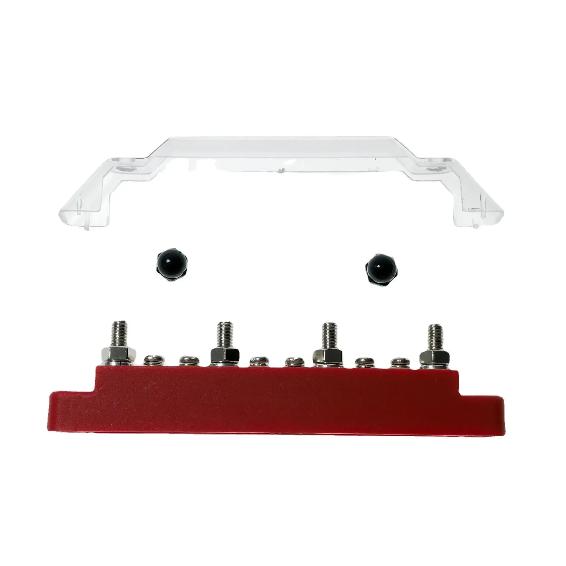 Busbar Enkele Rij Rechte Rij Blok Met Cover 10 Way 4 + 6 M6 Huidige 250a Voor Rv Jacht