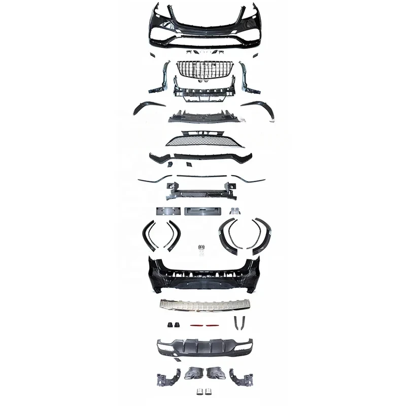 

Подходящий комплект обвесов с решеткой радиатора, передним и задним бамперами, совместимый с GL400 GL500 2012-2015