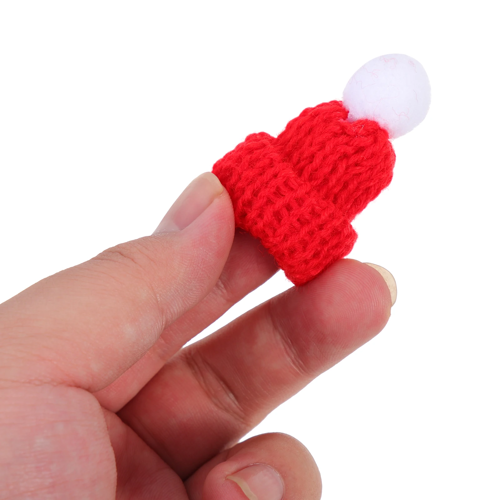 

Christmas Woolen Yarn Mini Scarf Hat Bottle 5 Sets Lightweight Holiday naments Decorations Craft Supplies