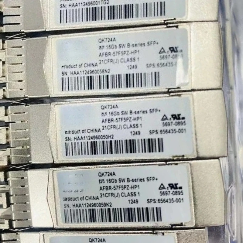 

Оригинальный модуль коротковолнового приемопередатчика 16 ГБ SW SFP QK724A 656435-001