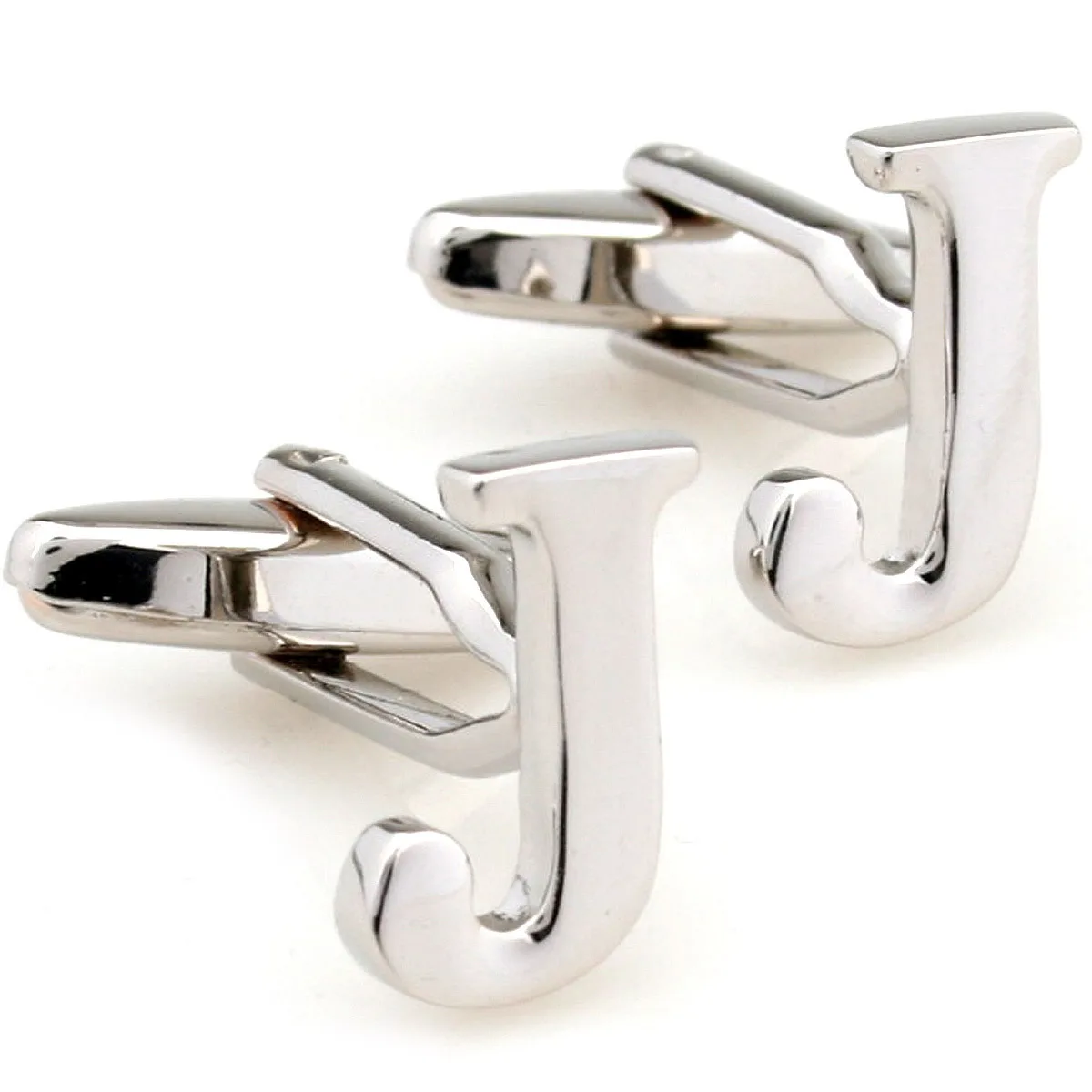 

Cufflinks Retail 26 Letter J Plain Metal Irregular Cufflinks Nail Sleeve 157500 +free Gift Box