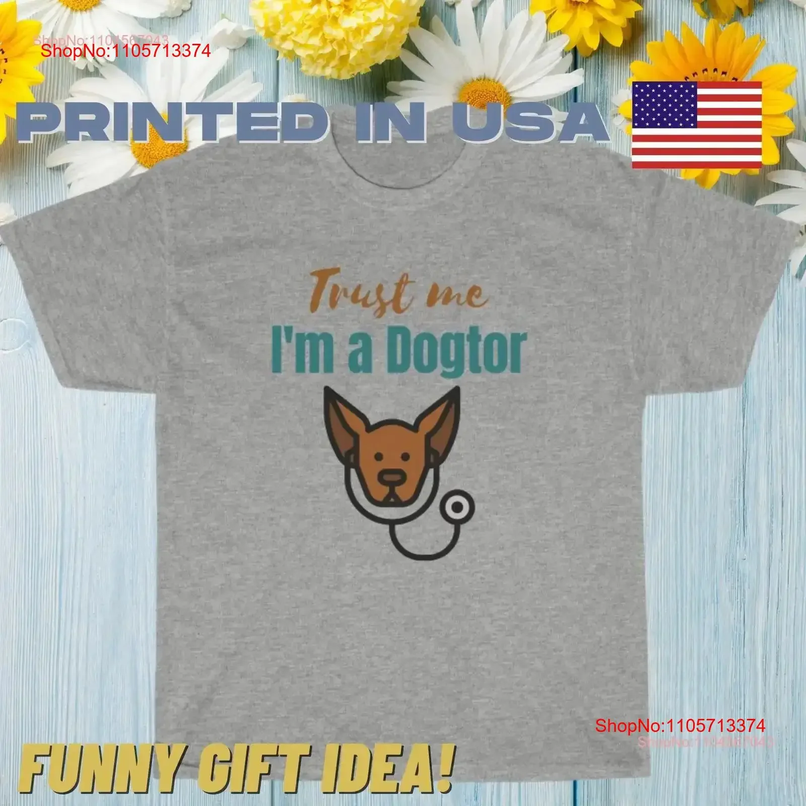 Veterinarian Graduation Trust Me I'm a Dogtor Medical Student New Vet T Shirt vintage Washed Slightly Versatile streetwear