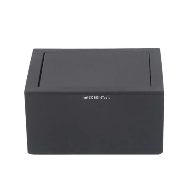 Black Plastic Cover Rotating Cufflinks Box for Creative Packaging Gifts Box Dropship