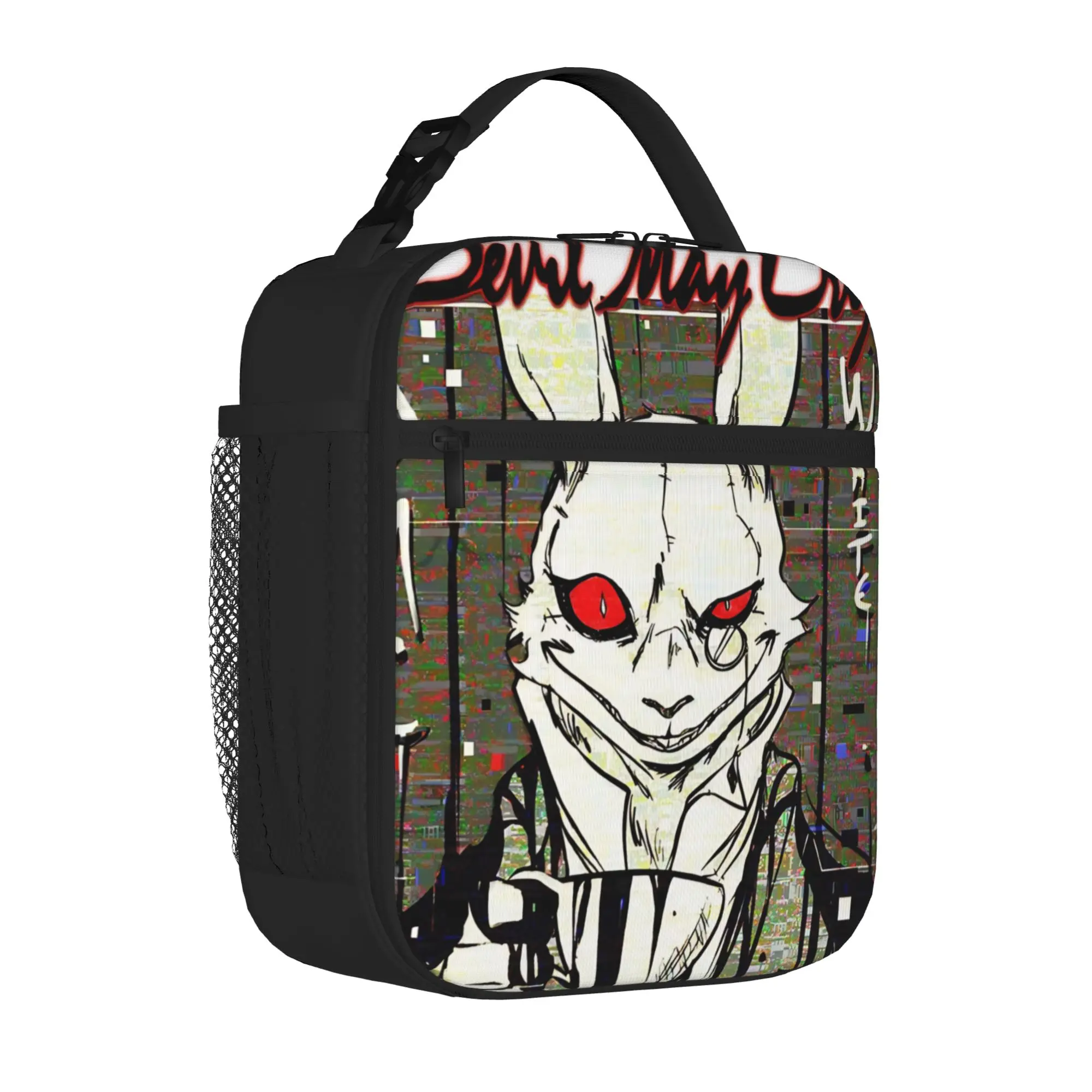 1 Piece For Students Food Container gothic Portable Pocket D-Devil May Cry Zipper Closure Aluminum Foil Food Pouch For Travel