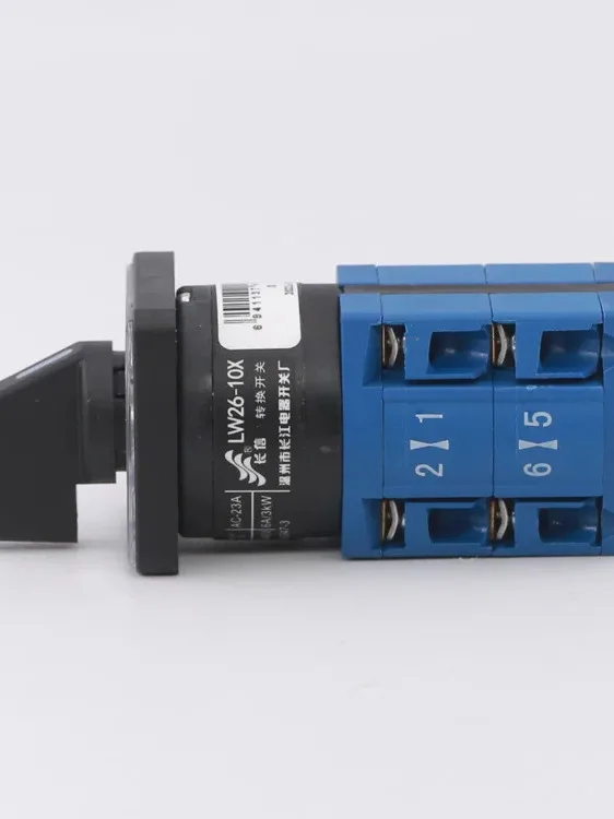 LW26-10X 0-4/2 Five Position 2-section 1-wire 4-way Silver Contact Voltage Signal Switching 10A Rotary Cam Switch