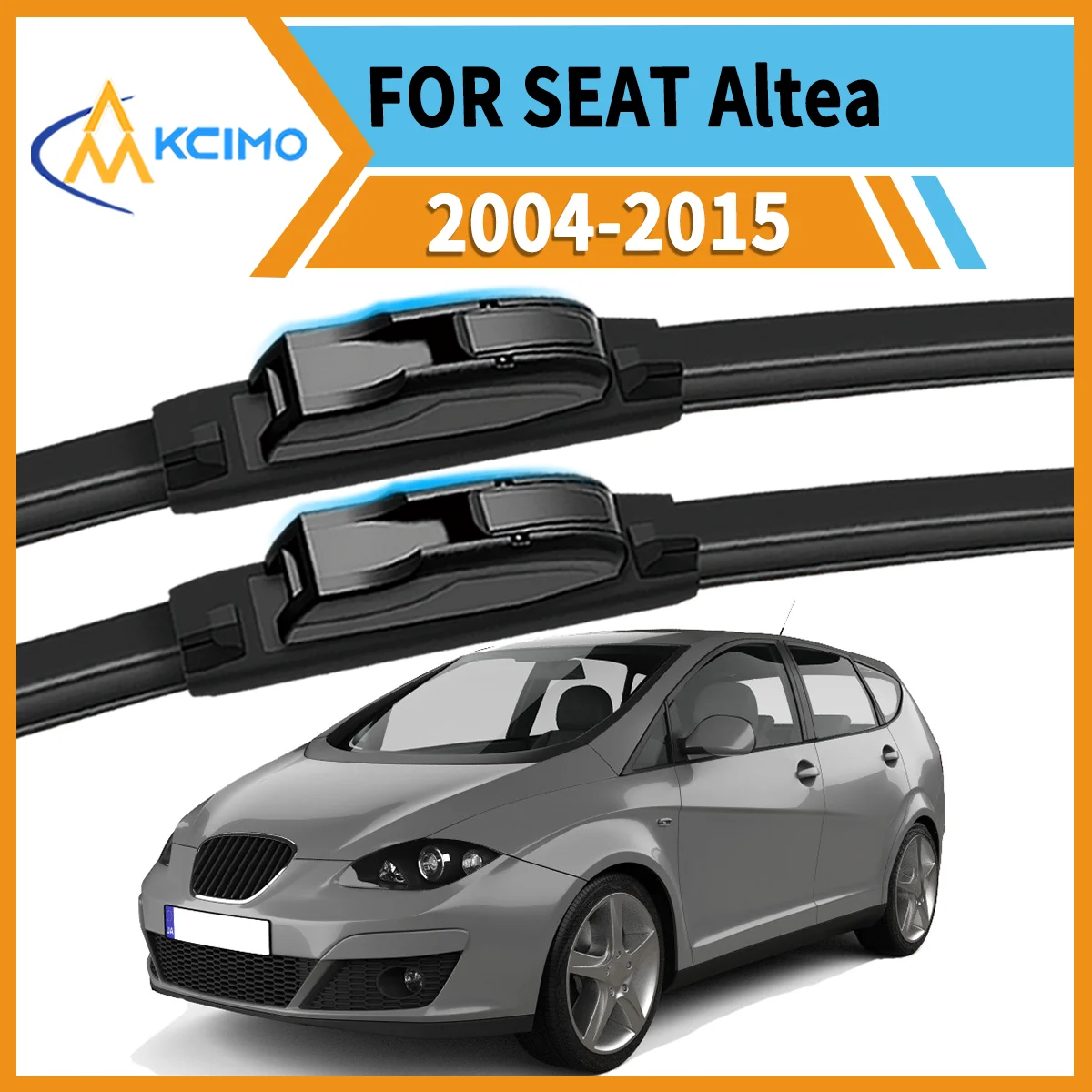 

Premium 2-Pack Windshield Wipers Compatible For SEAT Altea 2004-2015 All-Weather Durability for Unobstructed Safe Driving