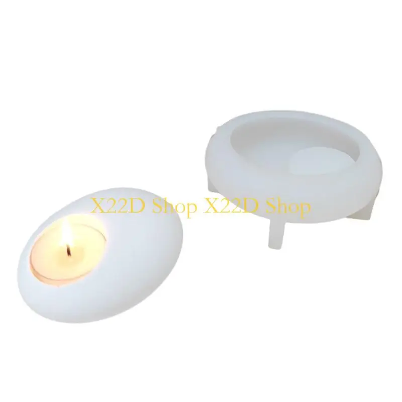 

X22D овальные формы для подсвечников, гипсовые формы, силиконовые формы для подсвечников из булыжника