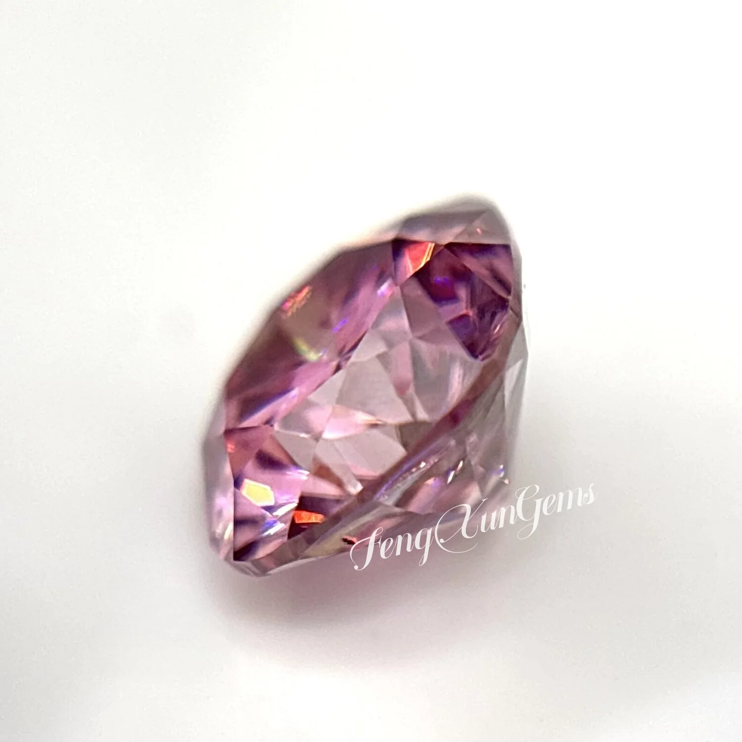Cushion Excellent Cut Moissanite Stone Pink Synthetic Gemstone For Jewelry Inlay Passed diamonds Tester II With GRA Certificate