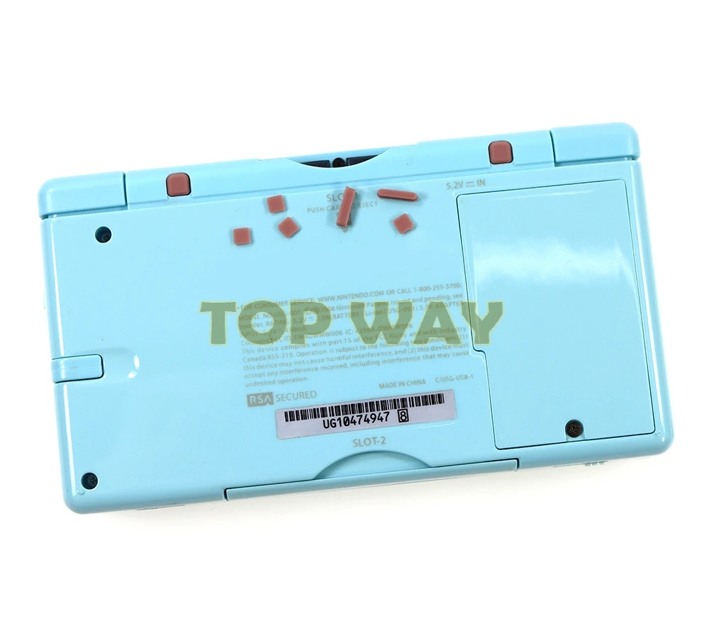 2 комплекта сменных цветов, дополнительная крышка с винтовыми ножками для DS Lite для игровой консоли NDSL, крышка с винтовыми ножками, резиновая заглушка