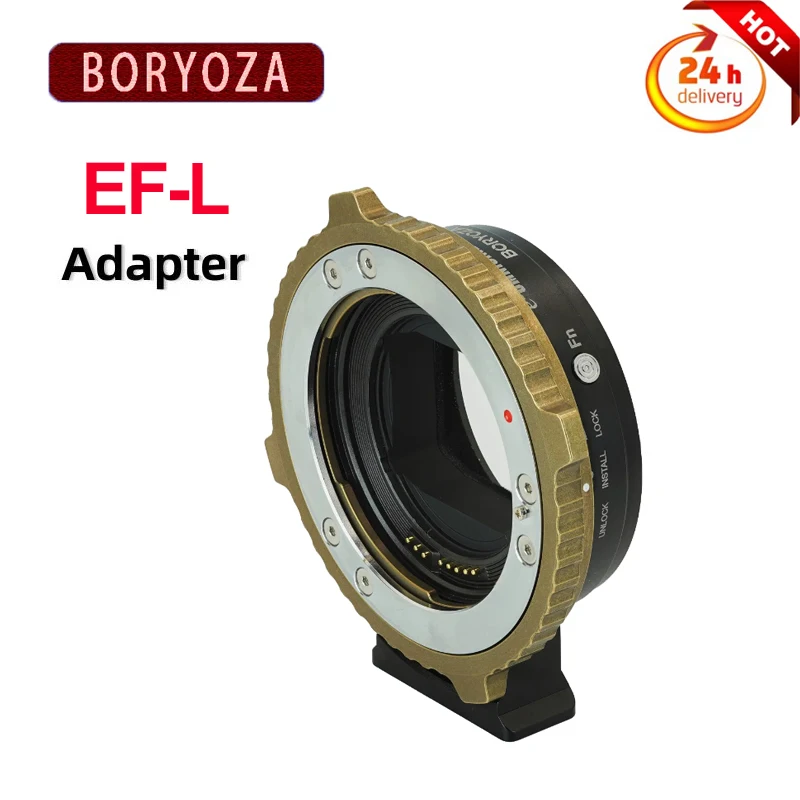 

BORYOZA EF-L Lens Adapter Ring Auto Focus for Canon EF/EF-S Lens to Leica L Mount Camera SL2/Lumix S1 S1H S5/Sigma fp L