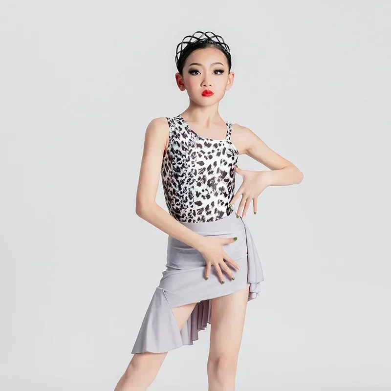 

20252025 New Girl Latin Dance Dress for Competition Ballroom Children Dance Costume Salsa Sexy Girls Vestidos Cha Cha Clothing
