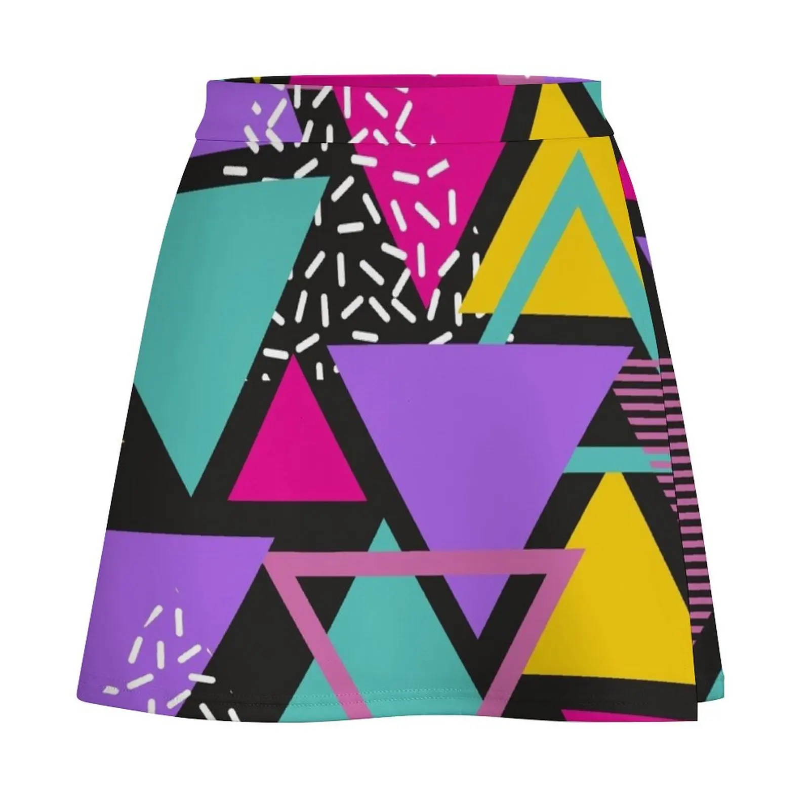 Memphis Triangles Mini Skirt Evening dresses Woman short skirt skirts summer 2025 woman Mini Skirt