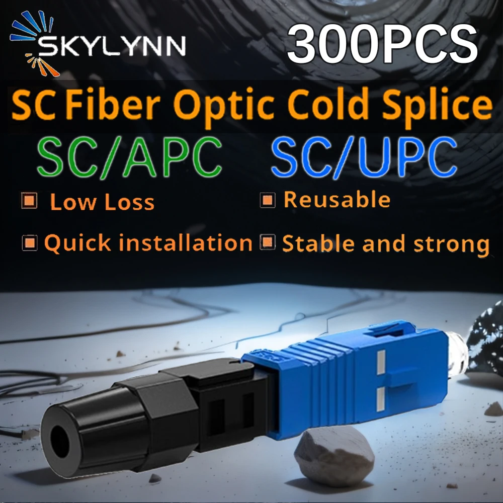 

300PCS SC Quick Field Assembly FTTH Embedded Fiber Optic Quick Connector SC APC SC UPC Cold Connector High Quality