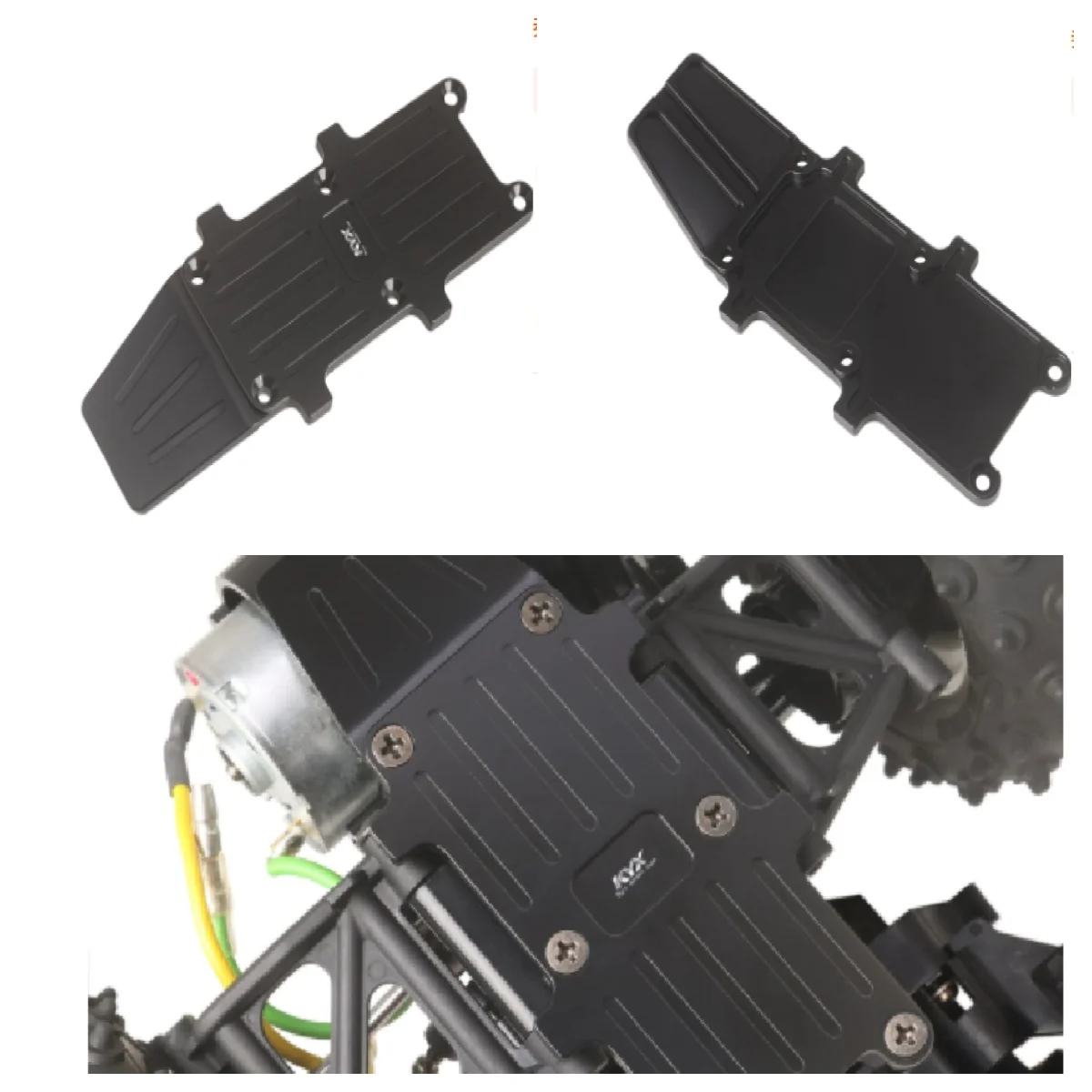 تاميا 1/10 هورنت EVO 58742 لوح قاعدة خلفي من الألومنيوم باستخدام الحاسب الآلي للسيارة #1
